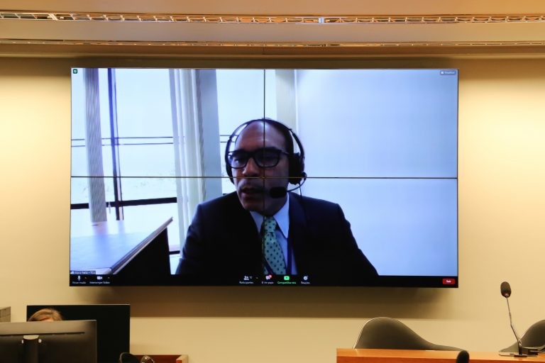 Alipio Dias, do TCU, durante audiência virtual na Câmara - (Foto: Elaine Menke/Câmara dos Deputados)