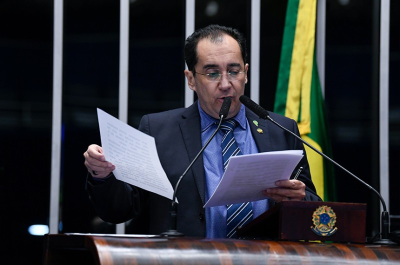 O senador Jorge Kajuru disse que parte da grande mídia foi “ácida” em suas críticas à aprovação pelo Senado da PEC 1 - Roque de Sá/Agência Senado
