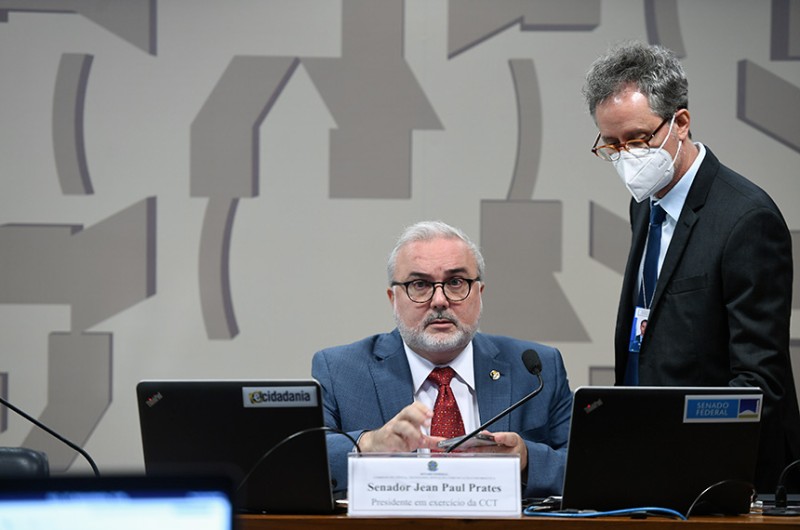 Vice-presidente do colegiado, Jean Paul Prates conduziu a votação - Edilson Rodrigues/Agência Senado