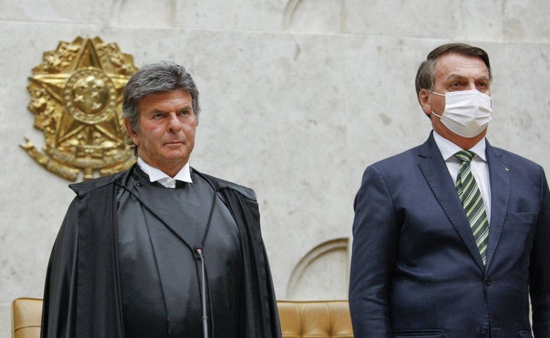 O presidente do STF, Luiz Fux, e o presidente Jair Bolsonaro - (Foto: Fellipe Sampaio/SCO/STF - 01.02.2021)