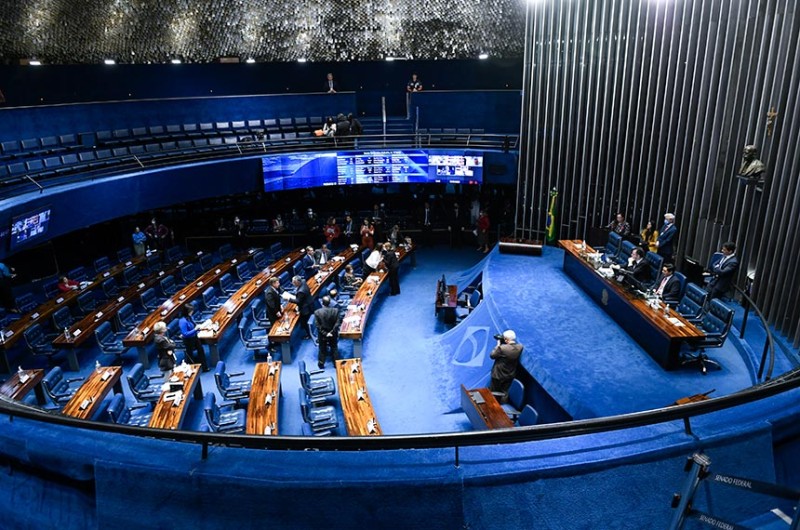 O Plenário do Senado durante as votações desta quarta-feira - Roque de Sá/Agência Senado
