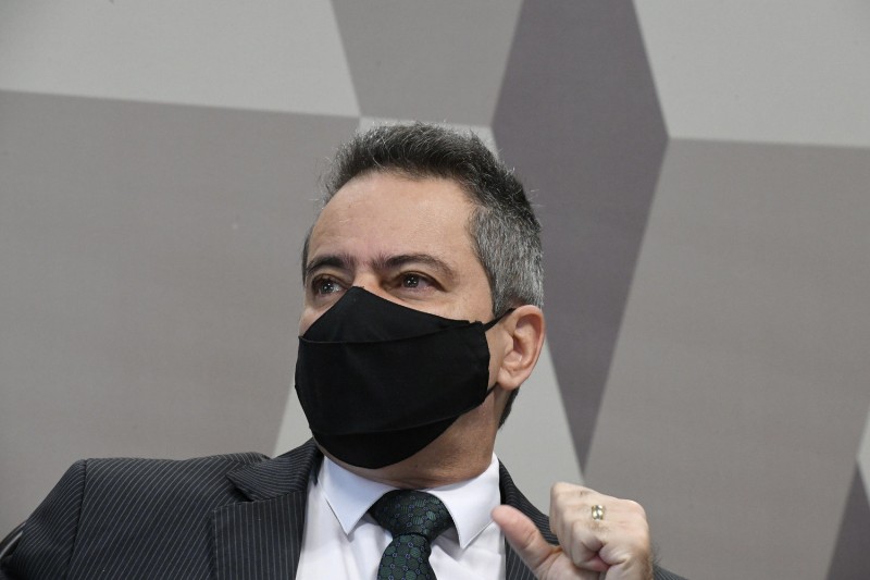 Elcio Franco foi o número 2 do ex-ministro Pazuello - (Foto: Edilson Rodrigues/Agência Senado - 09.06.2021)