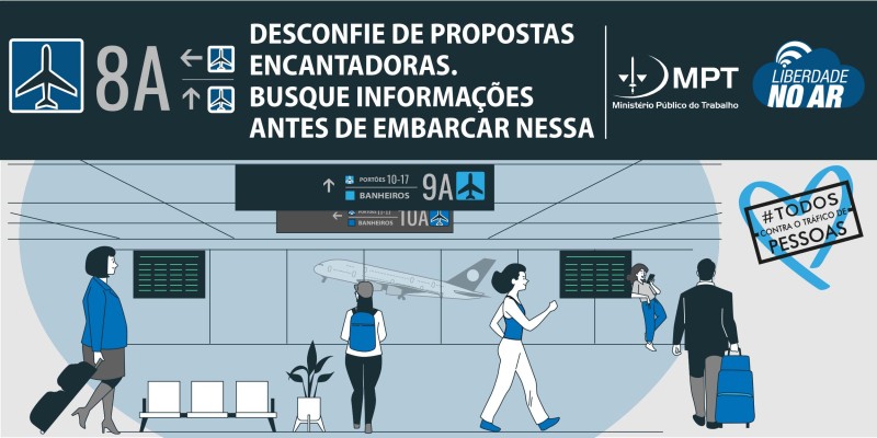 Com o objetivo de fortalecer o combate ao tráfico de pessoas no setor aéreo brasileiro e internacional e ampliar o conhecimento sobre o tema, a Agência Nacional de Aviação Civil (ANAC) e o Ministério Público do Trabalho (MPT) deram início, nesta sexta-fei