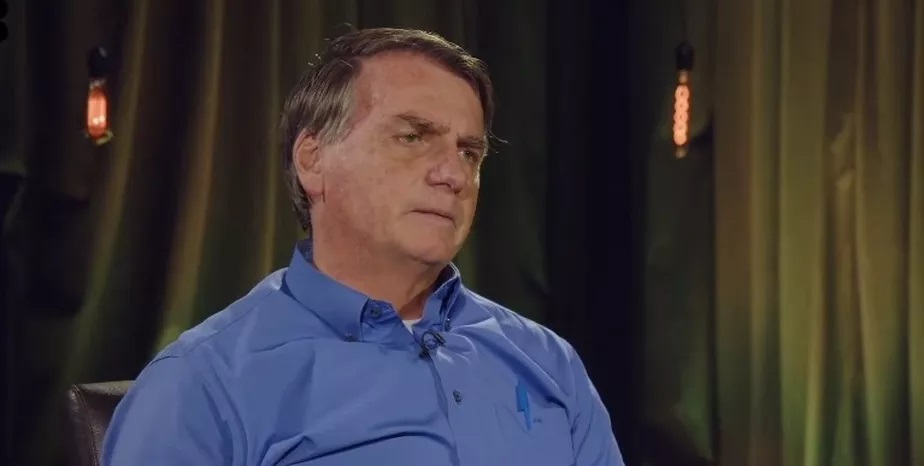 O presidente Jair Bolsonaro, durante entrevista Reprodução/Youtube