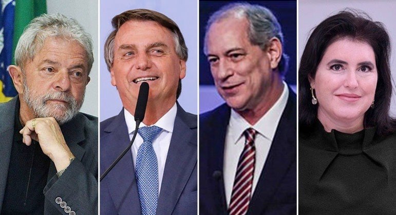 Lula, Bolsonaro, Ciro e Tebet: candidatos à Presidência da República em 2022 MONTAGEM
