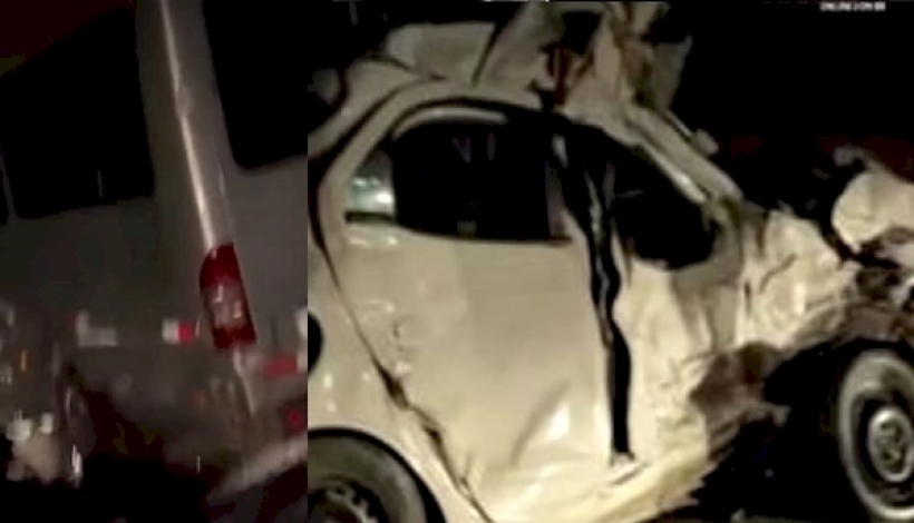 Van que levava feirantes de Itaporanga para Santa Cruz do Capibaribe - PE se envolve em acidente que deixa 4 mortosCrédito da Imagem: (Foto: Montagem do Vale do Piancó Notícias