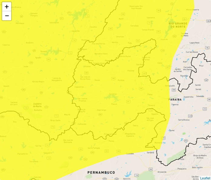 Foto: Reprodução/Inmet