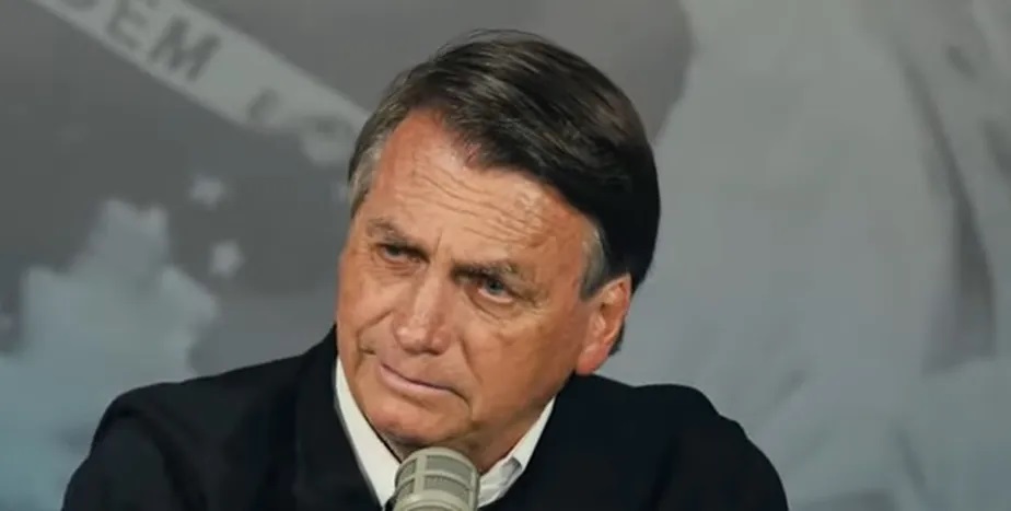 O presidente Jair Bolsonaro, durante entrevista a podcast Reprodução