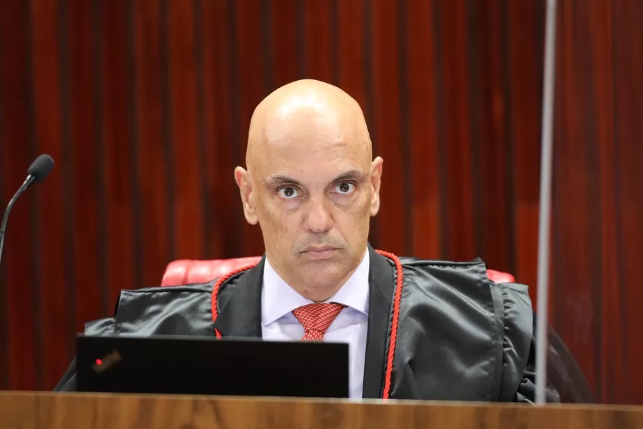 O ministro Alexandre de Moraes durante sessão do Tribuna Superior Eleitoral (TSE) Antonio Augusto/Secom/TSE