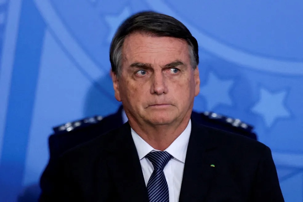 O presidente Jair Bolsonaro no Palácio do Planalto em 4 de agosto de 2022 — Foto: Ueslei Marcelino/Reuters