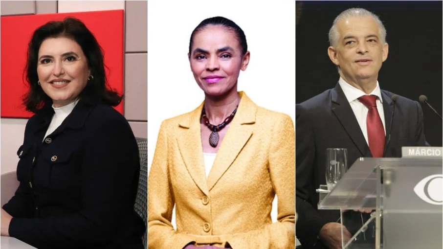 Montagem iG - 05.11.2022 Simone Tebet, Marina Silva e Marcio França