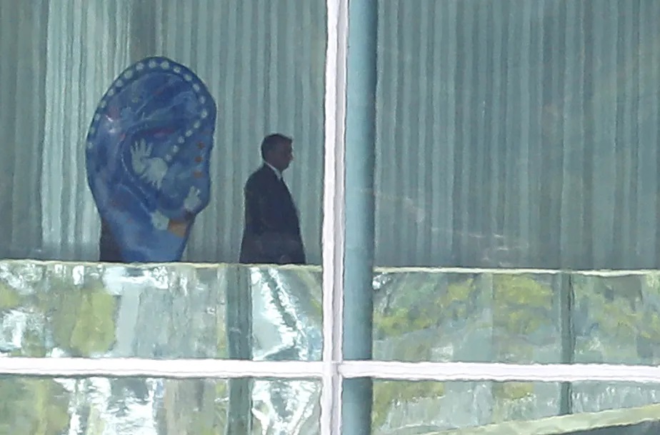O presidente Jair Bolsonaro no Palácio da Alvorada, após as eleições Cristiano Mariz/Agência O Globo