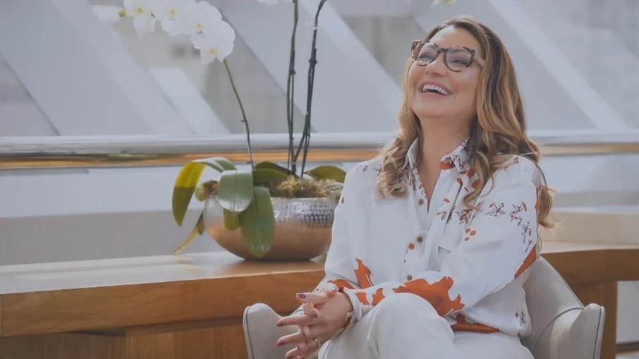 Reprodução/TV Globo Janja fala pela 1ª vez para a TV