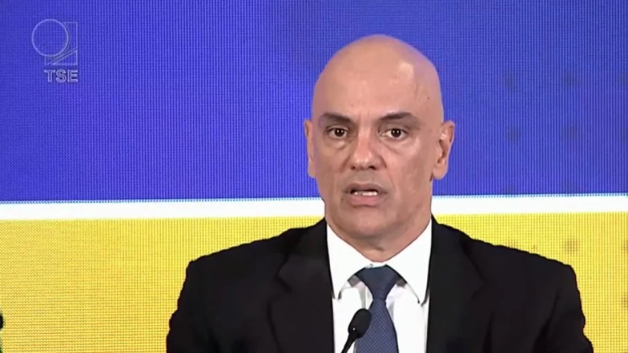 Alexandre de Moraes, presidente do TSE Reprodução/Youtube Alexandre de Moraes, presidente do TSE