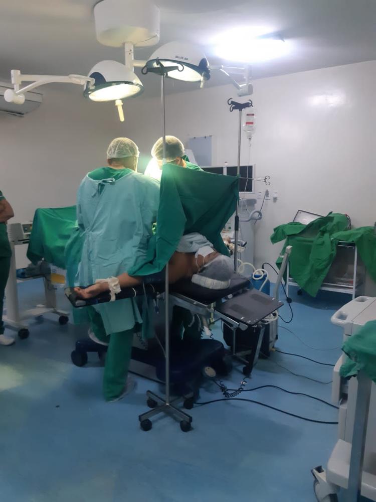 O bloco cirurgico do Hospital de Patos ficou bem movimentado no plantão do final de semana