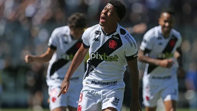 Andrey Santos marcou duas vezes na vitória do Vasco sobre a Tombense no final de semana Foto: Daniel Castelo Branco/Agência O Globo
