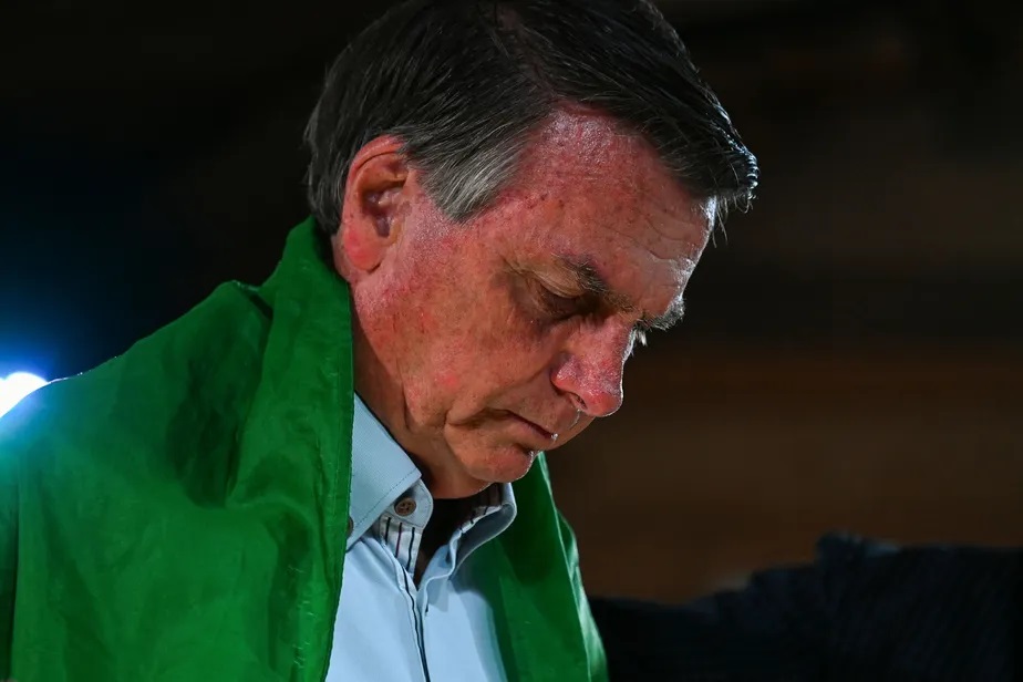 O ex-presidente Jair Bolsonaro em Dezerland Park, em Orlando Chandan Khanna/AFP