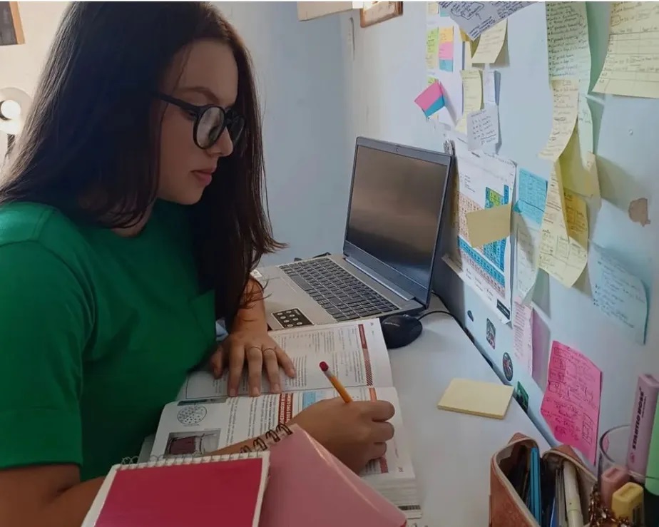 Maria Clara, de 17 anos, de Cajazeiras, na Paraíba: primeiro lugar em medicina na USP Reprodução