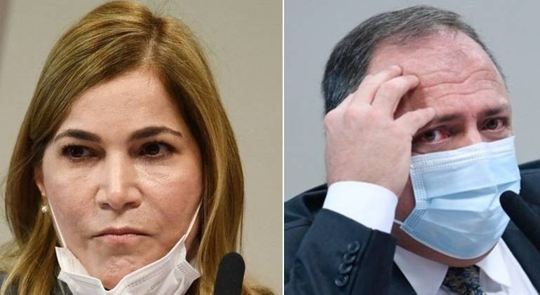 Mayra Pinheiro e Eduardo Pazuello estão no centro da investigação da CPI da Covid - (Foto: Montagem/ R7/Agência Senado)