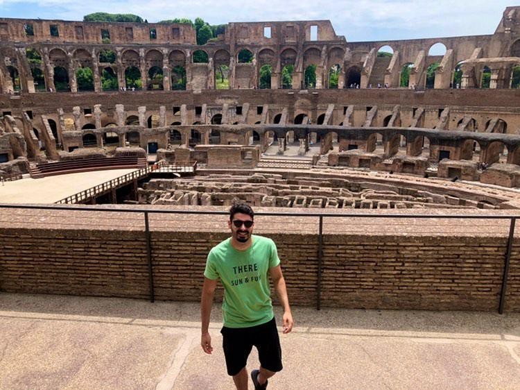 Fillipi fez uma viagem de 4 dias para Roma, na Itália - (Foto: Arquivo pessoal/Fillipi Albuquerque)