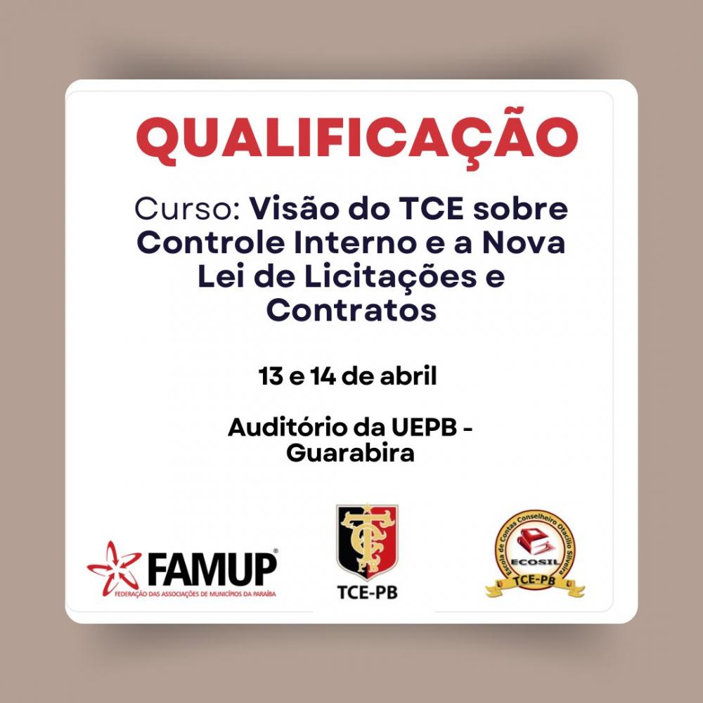 Inscrições abertas para capacitação em controle interno