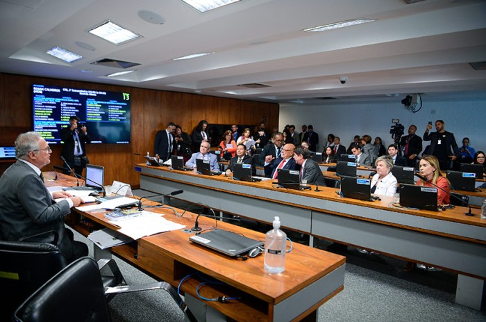 O presidente da CRE, Renan Calheiros, reforçou a atuação da comissão na redefinição do sistema de inteligência brasileiro - Pedro França/Agência Senado