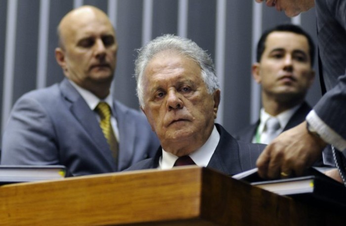 O deputado Edmar Moreira ao tomar posse em 2014 - (Foto: Gustavo Lima/Câmara dos Deputados)