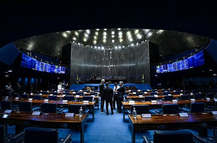 O Plenário do Senado durante as votações desta terça-feira - Jefferson Rudy/Agência Senado