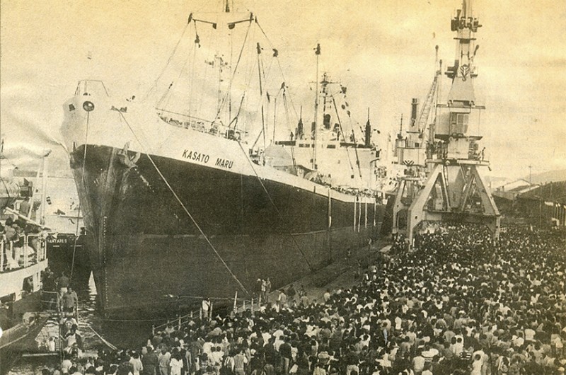 O Dia da Imigração Japonesa é celebrado em 18 de junho porque foi nesse dia, em 1908, que o navio Kasato Maru chegou ao Brasil - Reprodução
