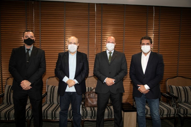 Anderson Vilela, Luiz Cláudio Costa, André de Sousa Costa e Alarico Naves - (Foto: Edu Moraes/Record TV)