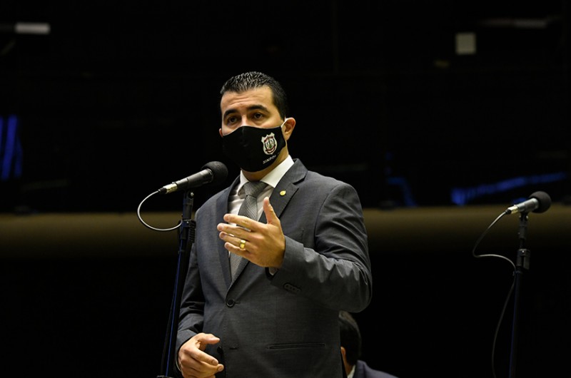 O deputado federal Luis Miranda, que depõe à CPI junto com o irmão, servidor do Ministério da Saúde - Edilson Rodrigues/Agência Senado