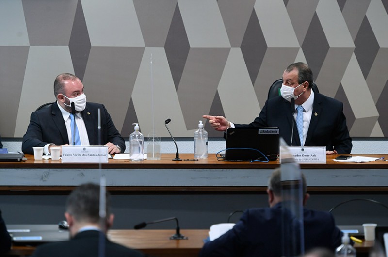 Em depoimento tenso nesta terça-feira (29) o deputado Fausto Junior, que relatou a CPI da Saúde do Amazonas, foi questionado sobre o motivo de não ter indiciado o governador Wilson Lima - Edilson Rodrigues/Agência Senado