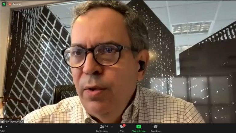 Félix Mendonça: “Precisamos preparar um conjunto de leis e procedimentos que possam ajudar o Brasil no futuro” - (Foto: Reprodução Zoom)