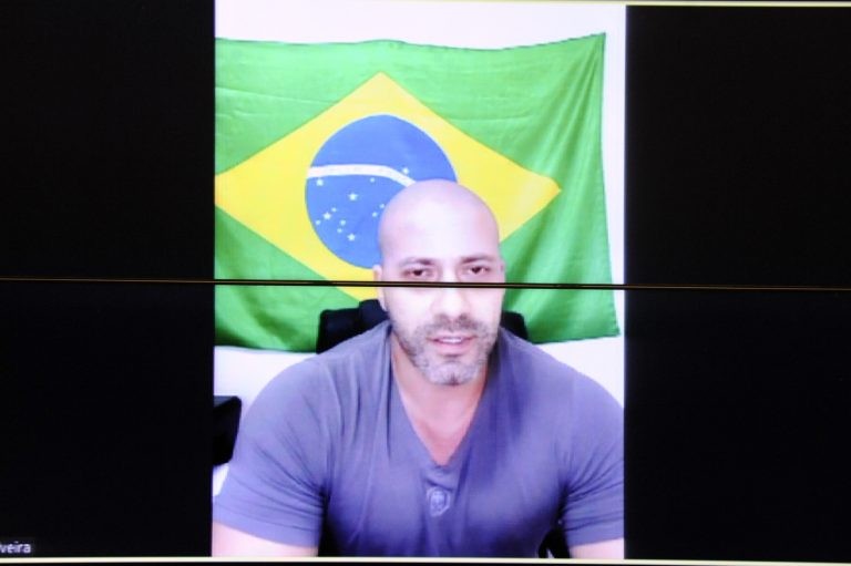 Daniel Silveira em reunião do Conselho de Ética no dia 6 de maio - (Foto: Gustavo Sales/Câmara dos Deputados)