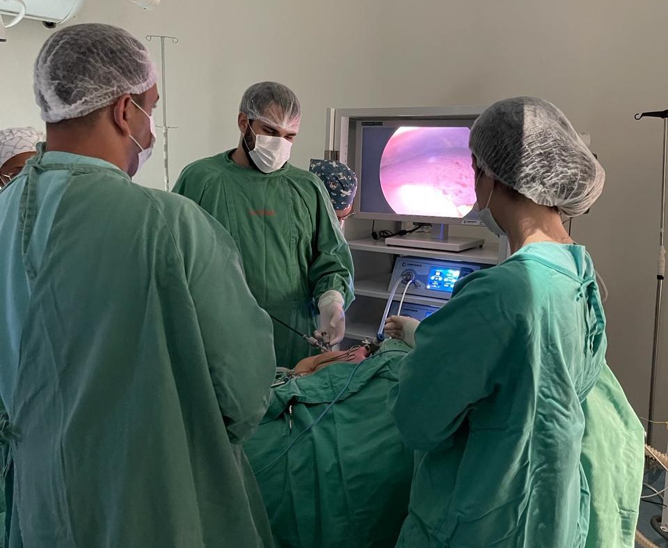 Uma das 11 cirurgias realizadas no Hospital de Patos no plantão do final de semana