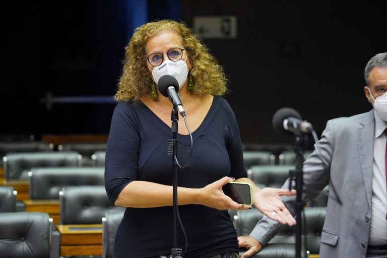 Jandira Feghali: estamos em uma crise de saúde sem precedentes - (Foto: Pablo Valadares/Câmara dos Deputados)