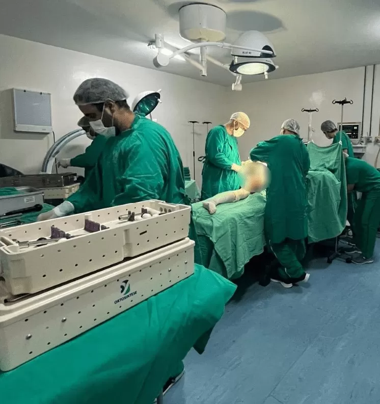 Foto Divulgação: Hospital de Patos realizou seis cirurgias ortopédicas neste final de semana