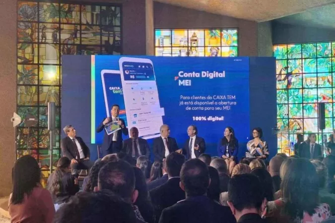 Lançamento da conta 100% digital para MEIs com benefícios, em Brasília - (crédito: Fernanda Strickland/CB/DA.Press)