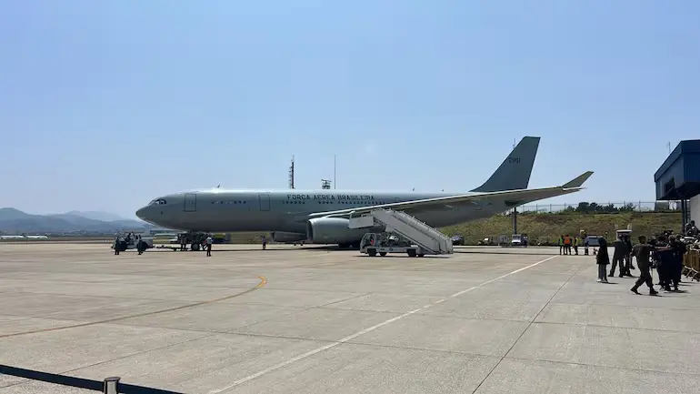 Voo com brasileiros repatriados do Líbano chega em Guarulhos, SP (Foto: Governo Federal – 06.10.2024)