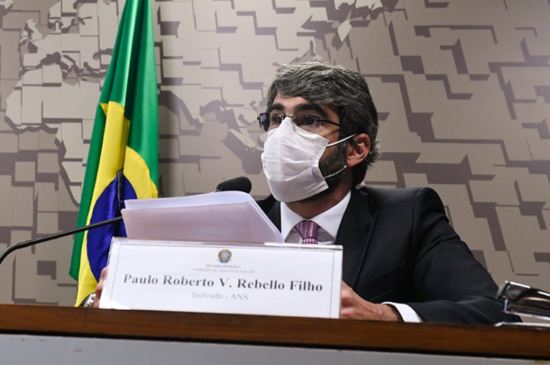 Paulo Rebello foi sabatinado pela Comissão de Assuntos Sociais na manhã desta quarta (7). Bolsonaro chegou a retirar a indicação para a ANS, mas recuou e Plenário aprovou o nome para diretor-presidente - Edilson Rodrigues/Agência Senado