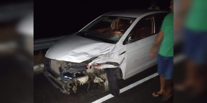 Sinistro aconteceu na noite desta sexta-feira (8) (Foto: Reprodução )