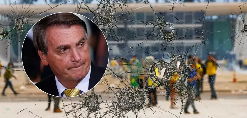 Jair Bolsonaro e atos golpistas de 8 de Janeiro (Foto: REUTERS)