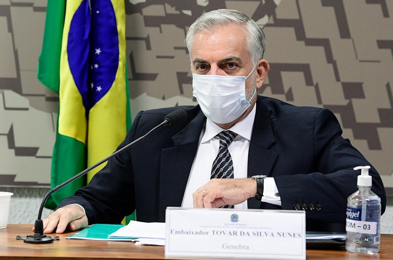 Tovar da Silva Nunes foi sabatinado pela Comissão de Relações Exteriores (CRE) na terça-feira (6), como parte do esforço concentrado do Senado para a votação de indicações de autoridades - Pedro França/Agência Senado