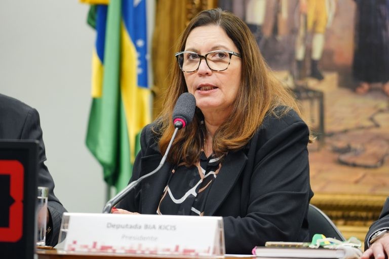 Bia Kicis é uma das autoras do projeto - (Foto: Pablo Valadares/Câmara dos Deputados)