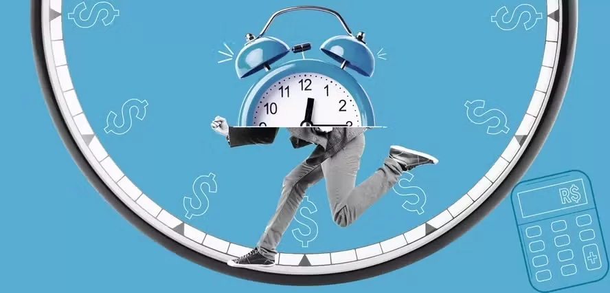 Ferramenta do GLOBO projeta quando trabalhador poderá pedir a aposentadoria, com resultado mais acurado do que a simulação do INSS, que não considera o maior rigor das regras no futuro — Foto: Arte O Globo