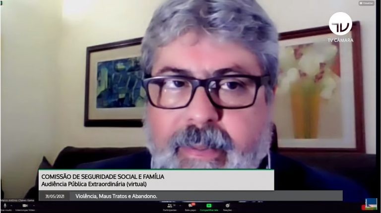 Marco Antônio Gama, presidente da Sociedade Brasileira de Pediatria - (Foto: Reprodução/TV Câmara)