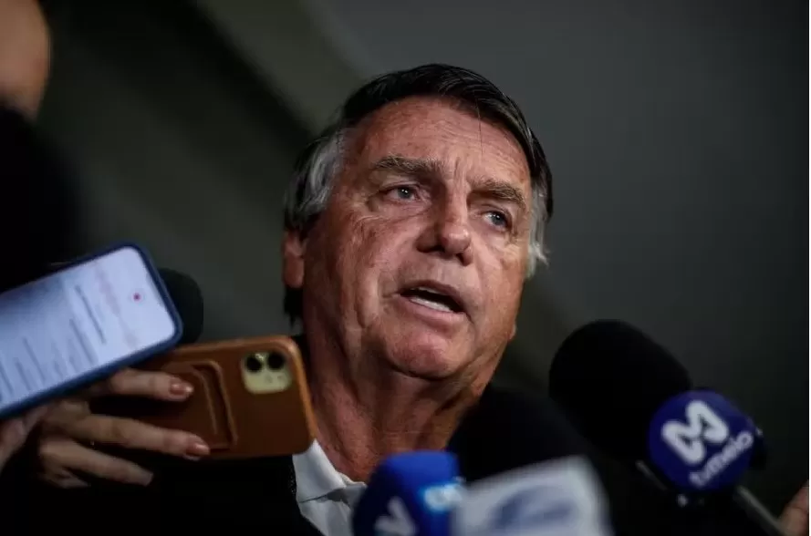 O ex-presidente Jair Bolsonaro, no Senado — Foto: Brenno Carvalho/Agência O Globo/29-10-2024