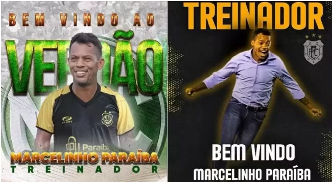 Marcelinho Paraíba é anunciado por dois clubes em 24h — Foto: Divulgação/Americano e Nacional de Patos