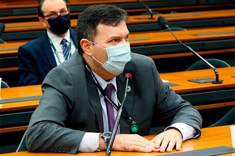 Bastante mencionado em depoimentos anteriores à CPI, coronel Marcelo Blanco esteve presente em jantar, em restaurante em Brasília, onde teria ocorrido pedido de propina por doses da AstraZeneca - Najara Araujo/Câmara dos Deputados