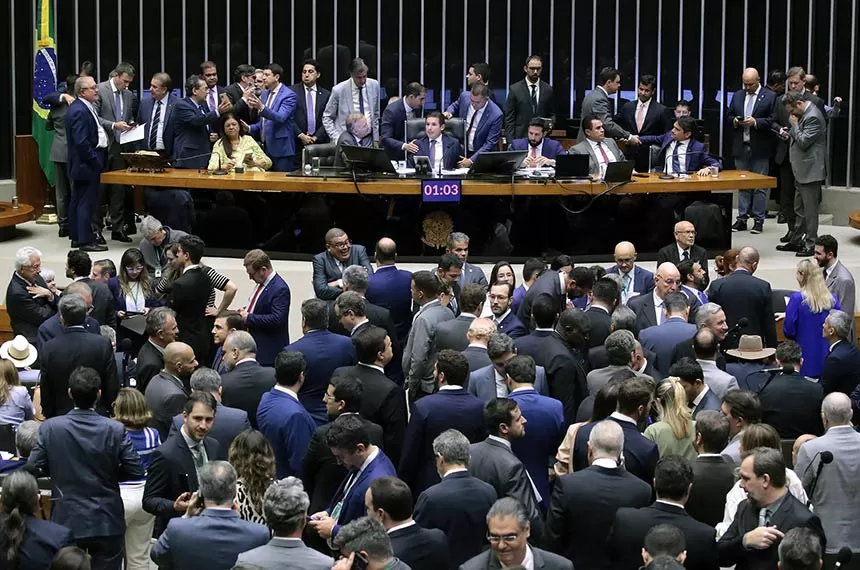 Plenário da Câmara nessa terça-feira Bruno Spada/Câmara dos Deputados Fonte: Agência Senado